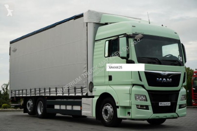 Camion MAN 26.440 TGX / 6x2 / FIRANKA - 8,15 m / SOLÓWKA / WINDA ZAŁADOWCZA