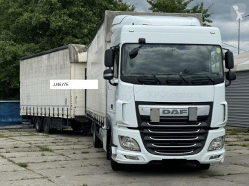 Camion remorque rideaux coulissants (plsc) DAF