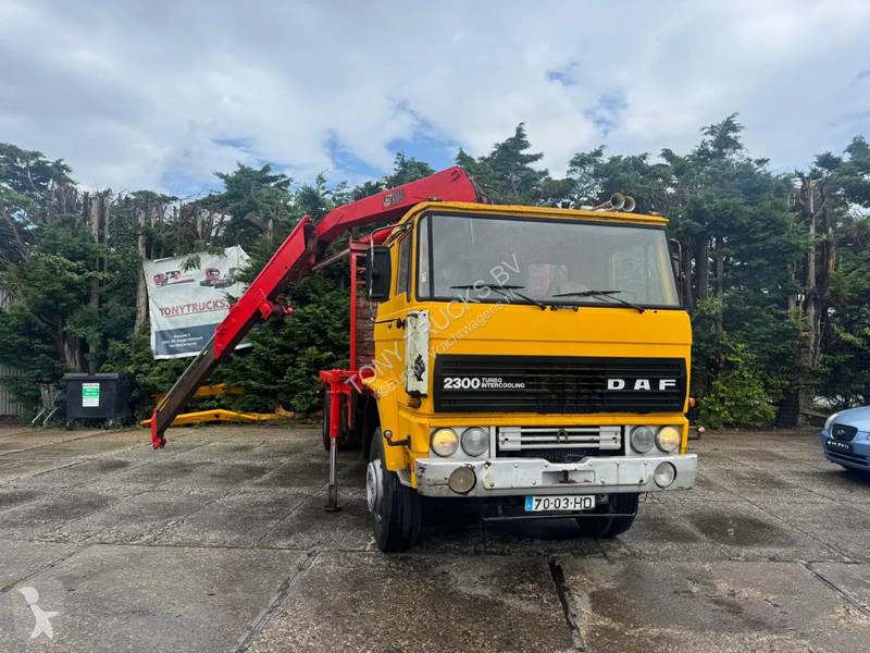Kamion DAF 4X2 Platform + Crane Spring/Spring...