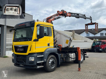 Camion MAN TG TG-S 18.400 4x2 BL 2-Achs Kipper Kran Atlas 120+Funk