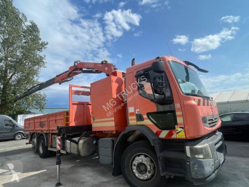 Camion grue ridelles Renault