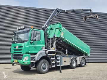 Camion Tatra T158/II 6X6 / HMF Z CRANE + 2 SIDE TIPPER