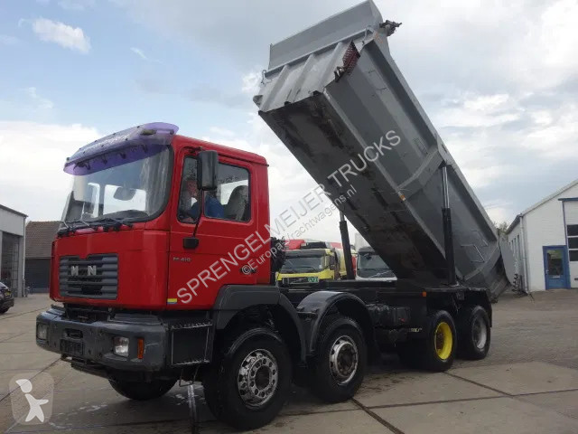 Camion MAN 410 8x4 kipper,manual feulpomp,steel...
