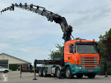 Camion Scania R124 R124-470 8X4!! HIAB70TM/FLY-JIB!!WINCH/LIER!!