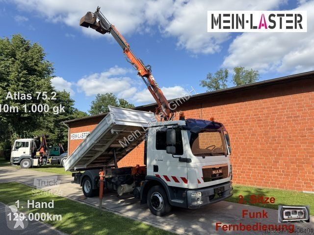 Camion MAN TGL 3 S-Kipper Atlas 75 10m -1t....