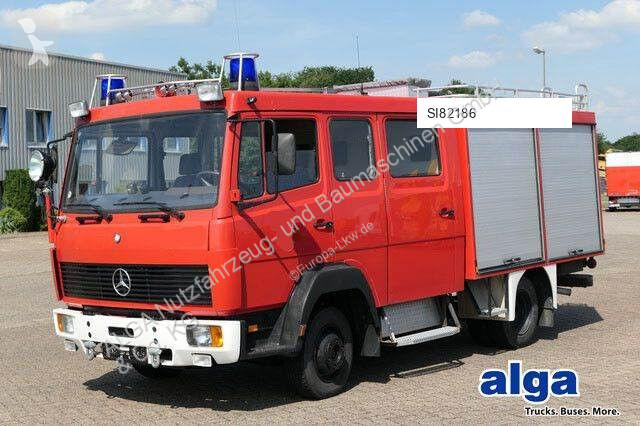Camion Mercedes 814 F/Feuerwehr/Pumpe/9 Sitze