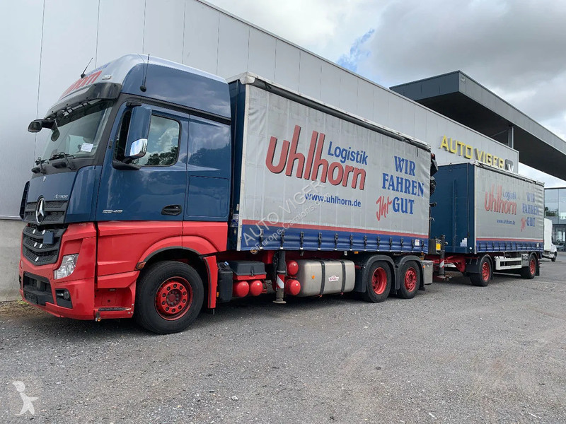 Camion Mercedes 2548 6X2 + Aanhanger*Palfinger...