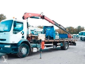 Camion grue ridelles Renault