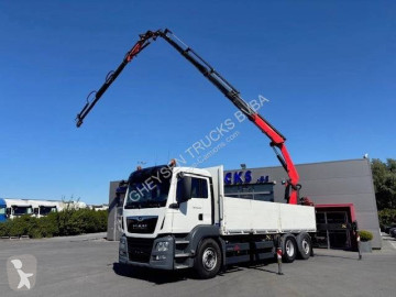 Camion grue ridelles MAN