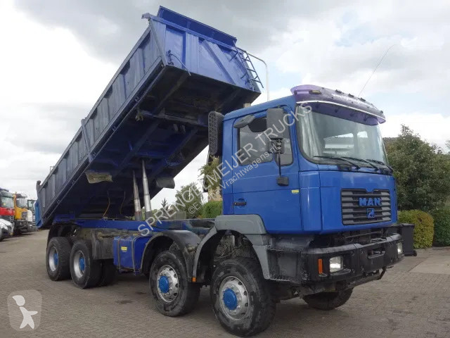 Camión MAN 8x8 meiller kipper manual diesel pomp