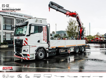 Camion grue ridelles MAN neuf