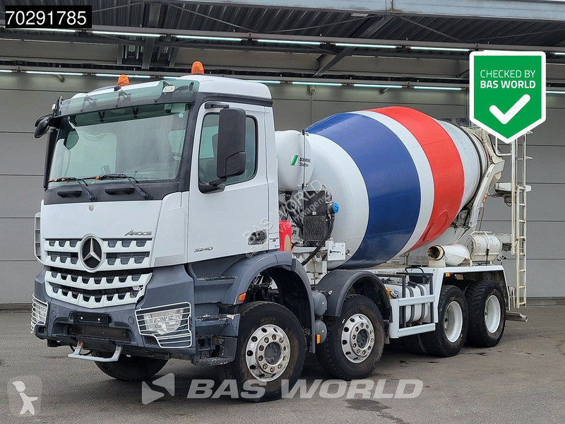 Camion Mercedes 3240 8X4 9m3 Stetter Full Steel...
