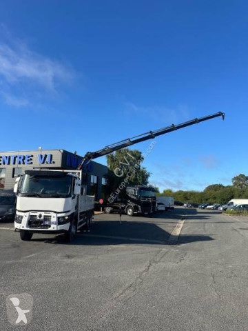 Camion grue ridelles Renault