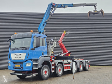 Камион MAN TGS 47.440 BBL / 10X4 HOOKLIFT + Z CRANE