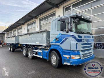 Камион самосвал самосвал с тристранно разтоварване Scania