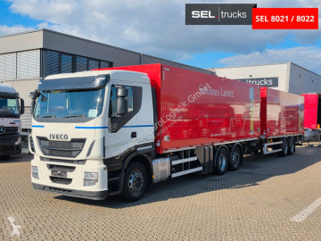 Camion Eligor 118218 Iveco Stralis 480XP Avec Remorque Plate-Forme (Neuf)