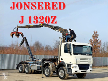 Камион DAF CF85 85430 * ABROLLKIPPER + JONSERED J1320 Z /8x4