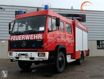 Камион Mercedes 1124 AF 4x4 - 1.600 ltr -Feuerwehr, Fire brigade- Crew Cab - Expeditie, Camper