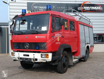 Камион Mercedes 1124 AF 4x4 - 1.300 ltr -Brandweer, Feuerwehr, Fire brigade- Crew Cab - Expeditie, Camper, Low Gear!