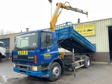 Камион DAF CF65 240 Euro 2 Manual Mech Pump Tipper + Crane Full steel TOP Condition