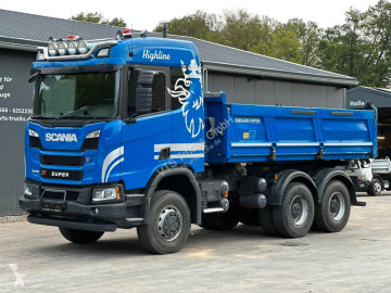 Камион самосвал самосвал с тристранно разтоварване Scania