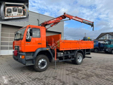 Lastbil MAN 14.224 L2000 14.224 LAK 4x4 Pritsche Kran Atlaskran+Funk +Winde