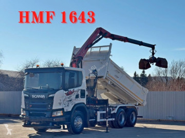Камион Scania G 410 Kipper 4,90m * HMF 1643 + FUNK *6x4