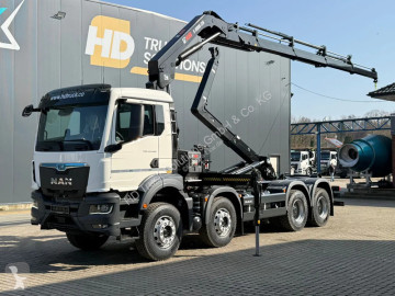 شاحنة MAN TGS 41.440 MAN 41.440 8x4 Abrollkipper + Kran HIAB 228-4