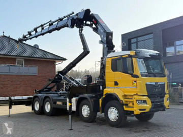 شاحنة MAN TGS 35.520 35.520 8x4 Abrollkipper + Kran HIAB 548-8