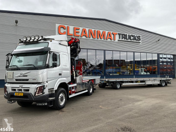 Камион Volvo FMX 500 4x4 Fassi 31 Tonmeter laadkraan + Fly-Jib + Jumbo 2-assige aanhangwagen