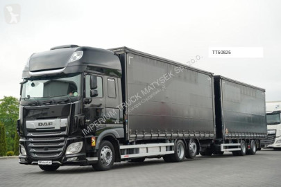 Camión remolque DAF XF XF 480 / ZESTAW TANDEM 120 M3 / PRZEJAZDOWY / I-PARK COOL / 7,7