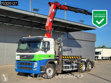 Камион Volvo FM7 FM 370 6X2 HMF 2200-K3 Kran Crane VDL S21-6200 Hooklift Lift+steering axle Euro 5