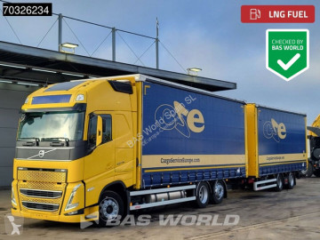 Камион Volvo FH 460 6X2 Curtainsider LNG Engine Sliding roof Lift Axle I-Park cool VEB+