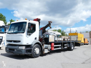 Camion grue ridelles Renault