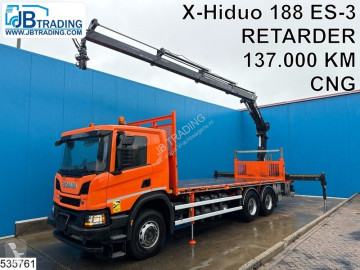 Camión Scania P 340 6x4, EURO 6, CNG, Hiab, Remote