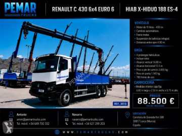 Camión grúa caja abierta Renault