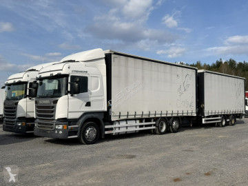 Камион Scania G R410 bez EGR Zabudowy Wecon 120m Dach Podnoszony Zestaw Tandem
