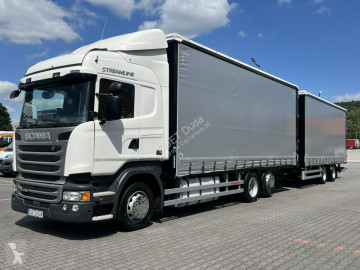Камион Scania G R410 bez EGR Zabudowy Wecon 120m Dach Podnoszony Zestaw Tandem