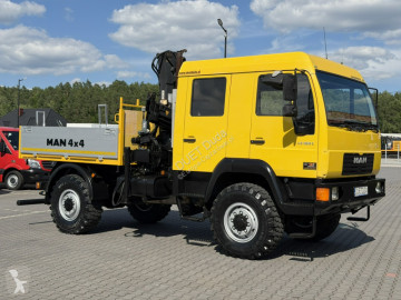 Camión MAN LE LE 180C 4x4 DOKA 4.6/180KM Skrzyniowy + HDS Hiab 052-2