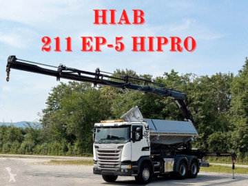 Камион Scania G 410 * Kipper 5,20 m + KRAN/FUNK * 6x4 * TOP