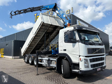 Lastbil Volvo FM12 12380 + HMF 2220 K5 + 8X4 STEERING + TIPPER + REMOTE