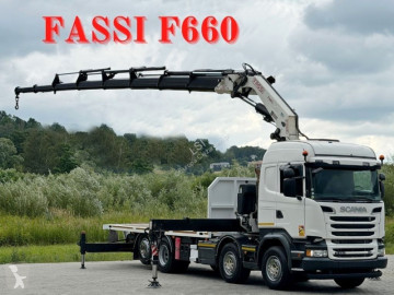 Камион Scania L R 580 * PATFORM 8,40m * FASSI F660 + FUNK * 8x4