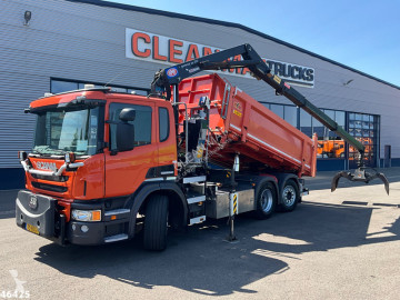شاحنة قلابة ذات تفريغ خلفي وجانبي Scania