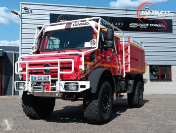 Камион Mercedes Unimog U 5000 4x4 - (type 437.4) 3.900 ltr -Lier, Winch -Feuerwehr Doppelkabine,Uberrollkafig - Camiva - Expeditievoertuig, Camper
