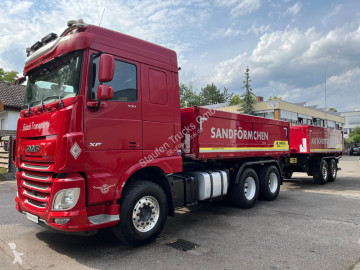Камион DAF FAT XF 530 , 6x4, Kempf 3-Seiten Kipper, Bordmatik