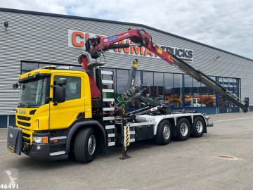 Camión Scania P 450 Euro 6 HMF 21 Tonmeter laadkraan