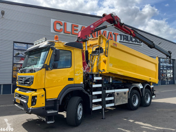 Камион Volvo FM 410 FMX 6x6 Full Steel Manual HMF 14 Tonmeter laadkraan