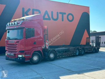 Nosič strojů Scania P R 490 8x4 + Släpet Smemax 2 axle FOREST MACHINE TRANSORT TRUCK