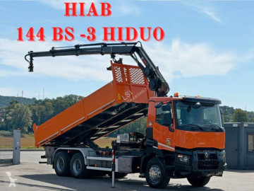 Камион Renault C 430 *KIPPER 6,45m*HIAB 144 BS-3 HIDUO/FUNK*6x4