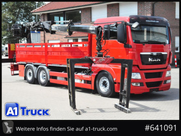 Camion MAN TGX TGX 26.400 LL, Hiab XS 166, Lenk-Liftachse,